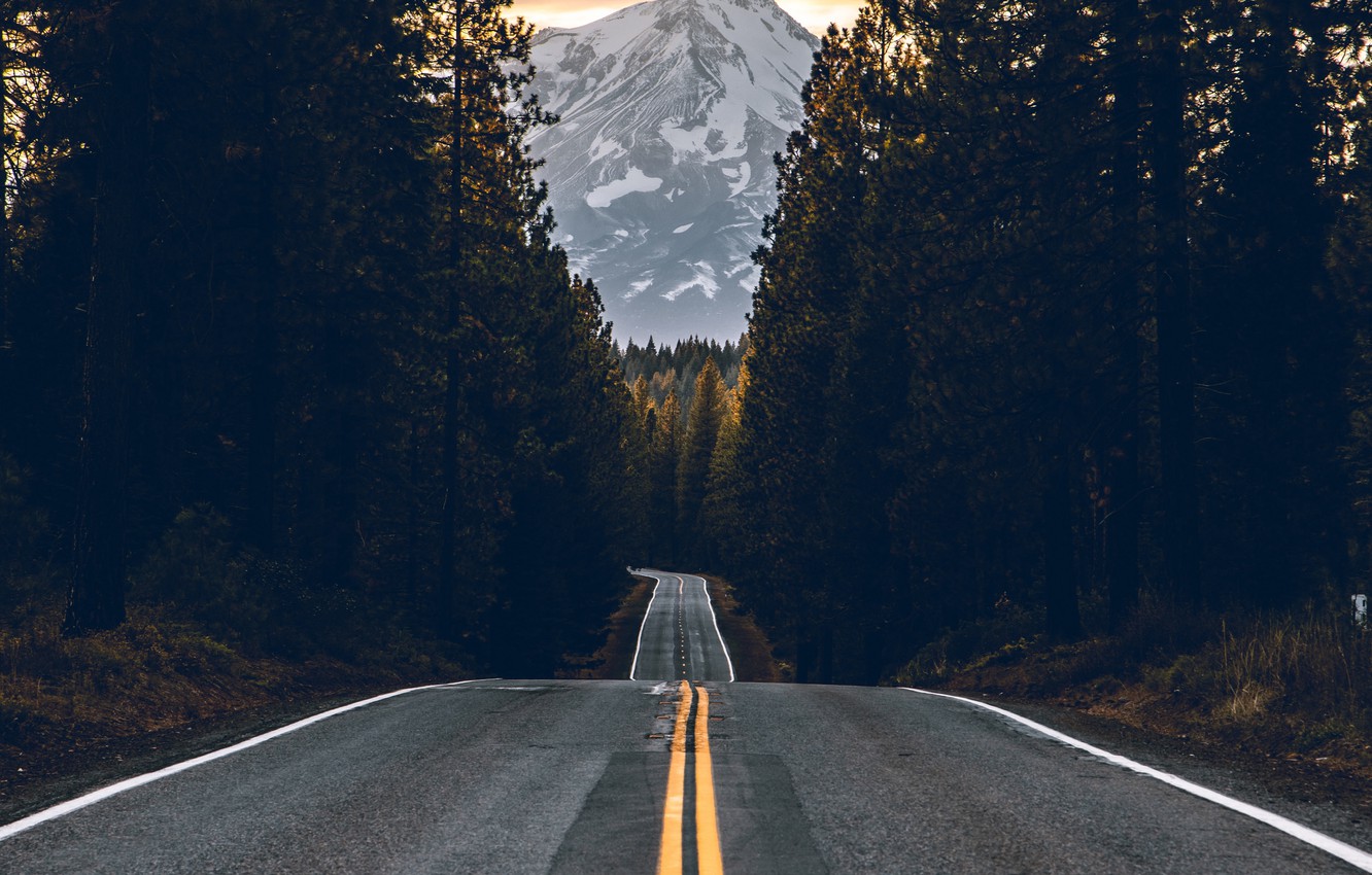 4K Road Mountain Photography Wallpapers
