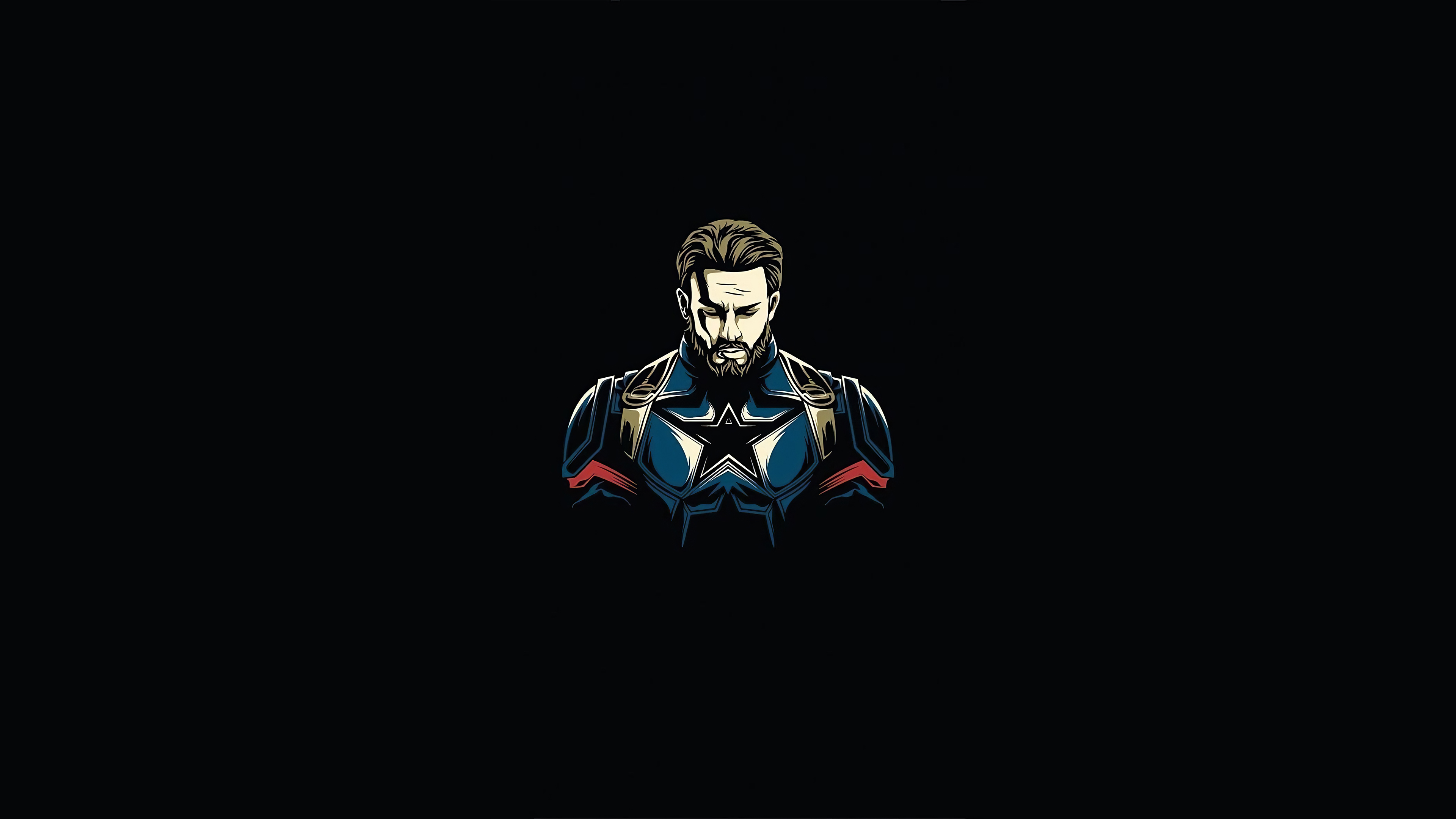 3840X2160 Captain America Minimal 4k, HD Superheroes, 4k Wallpapers, Images...