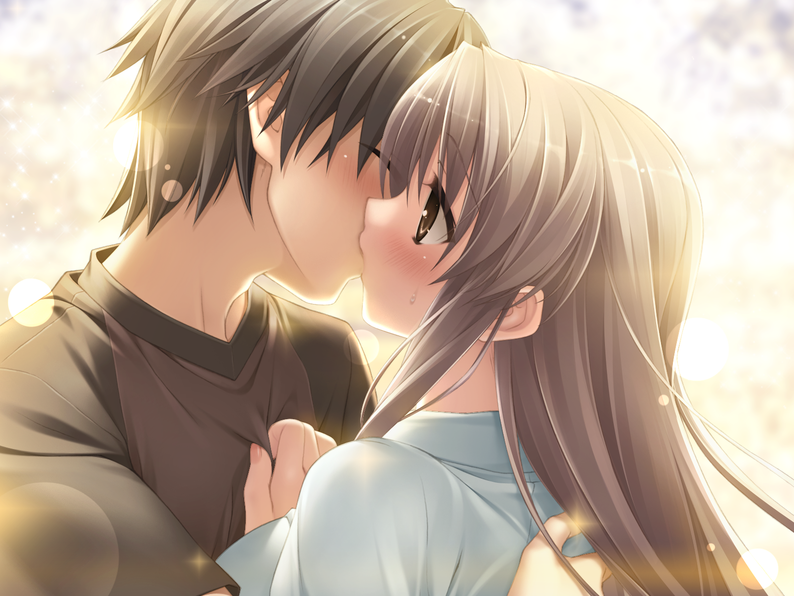 1600X1200 Cute Anime Couple Kissing Wallpapers - Wallpaper Cave. 