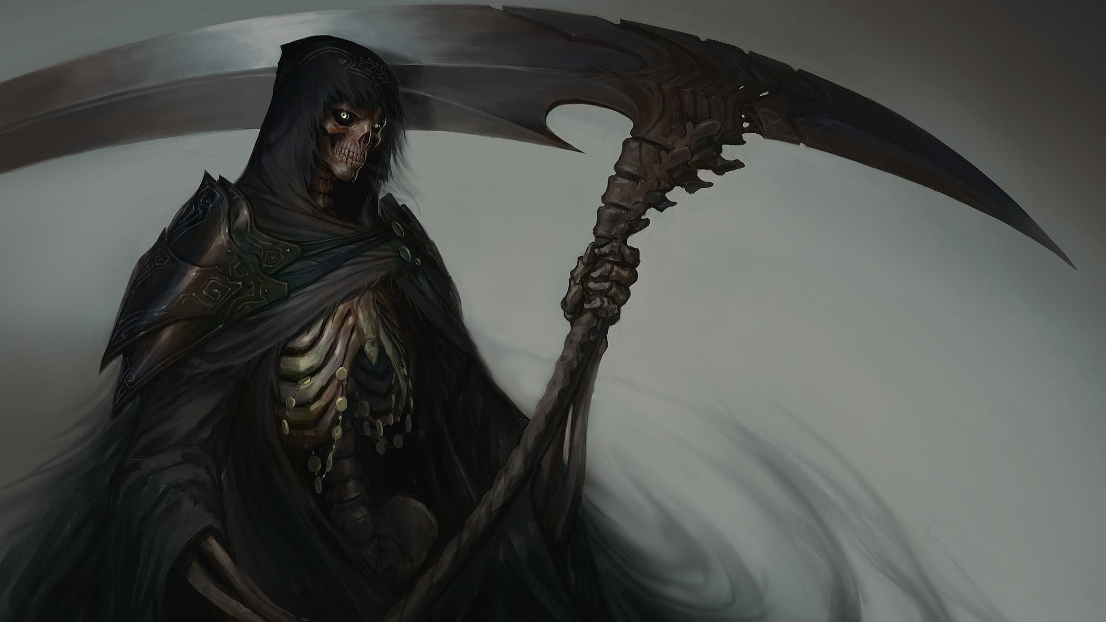 Female Grim Reaper Art Wallpapers.