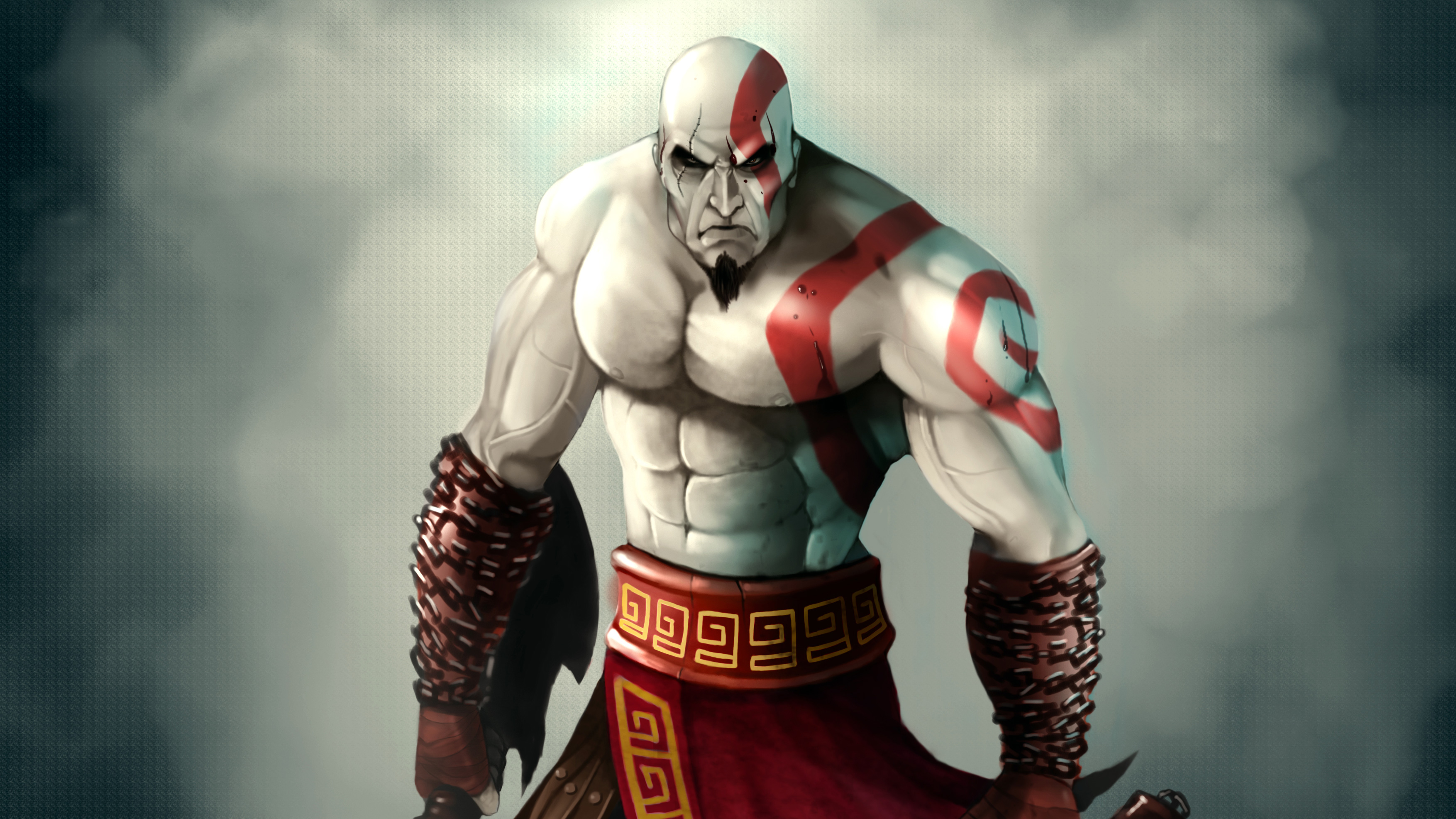 Kratos 10K Vector Art Wallpapers.