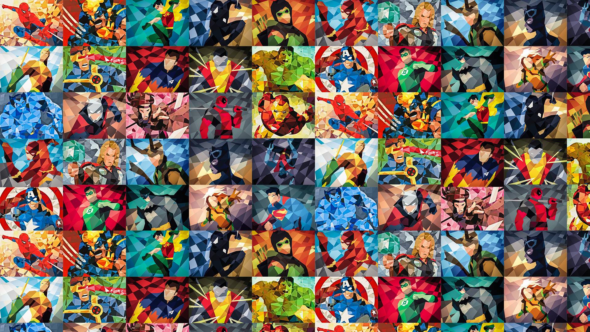 Marvel Collage Wallpapers.