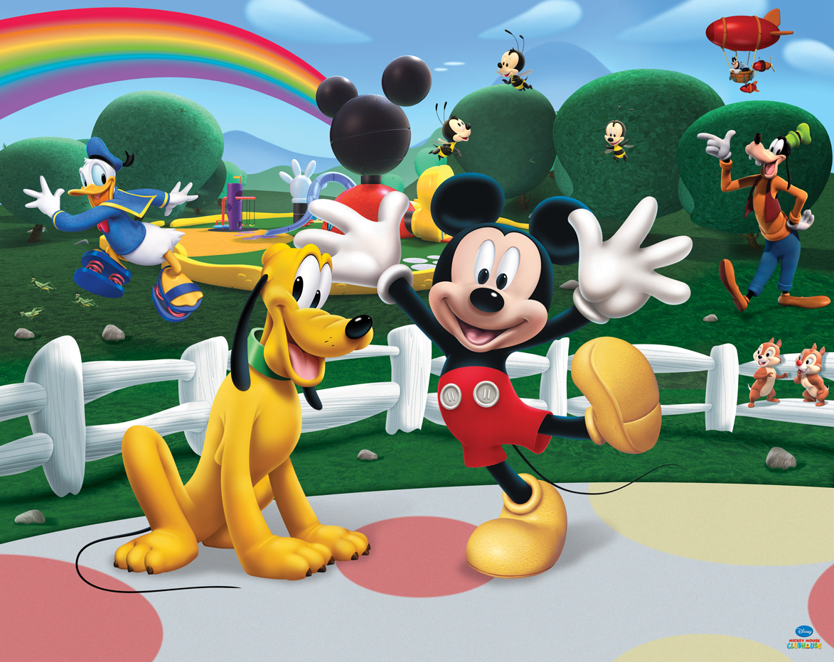 1173X932 Disney Mickey Mouse Club House by Walltastic : Wallpaper Direct. 