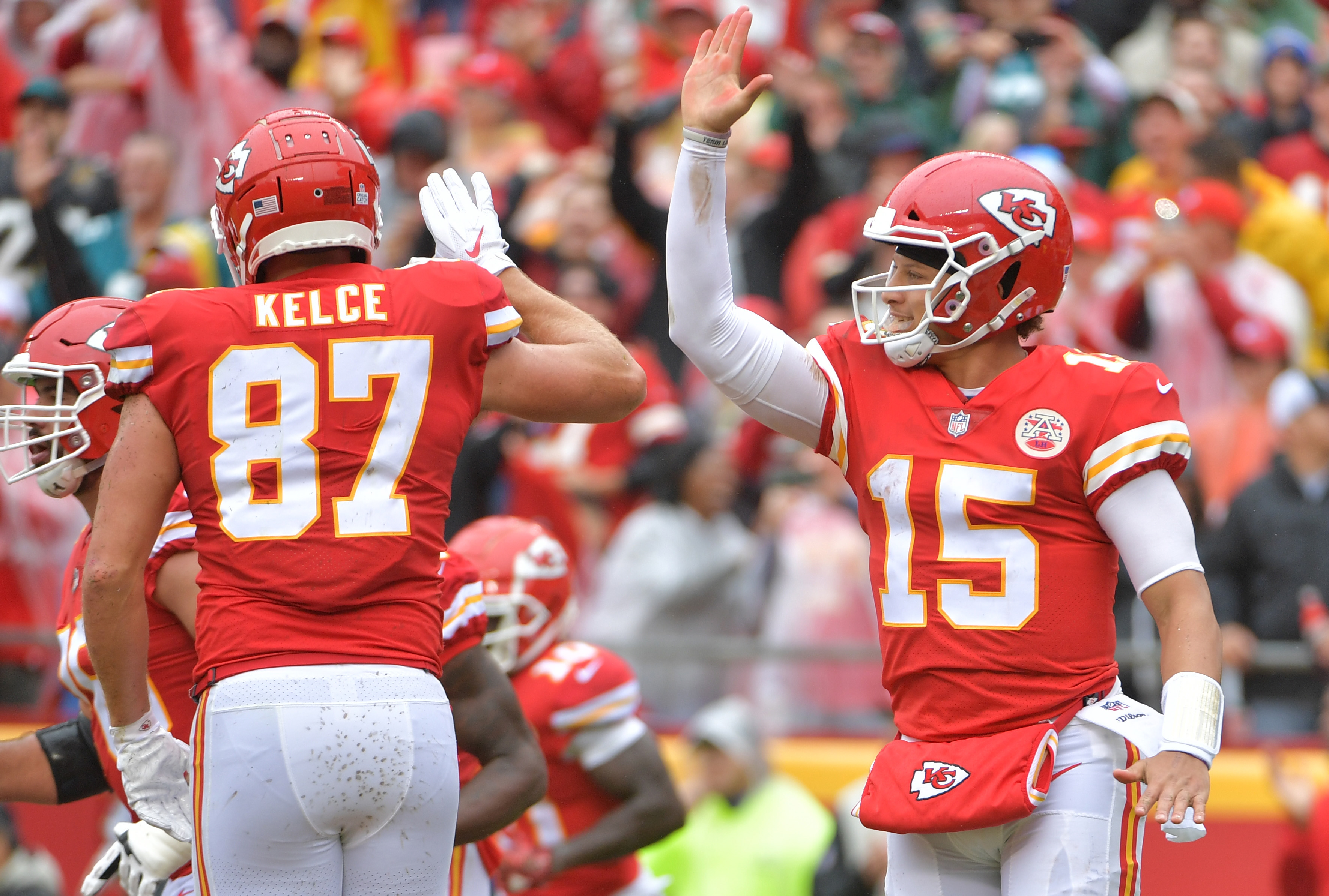 3542X2389 Travis Kelce Tyreek Hill And Patrick Mahomes Poster - 3542x2389 W...