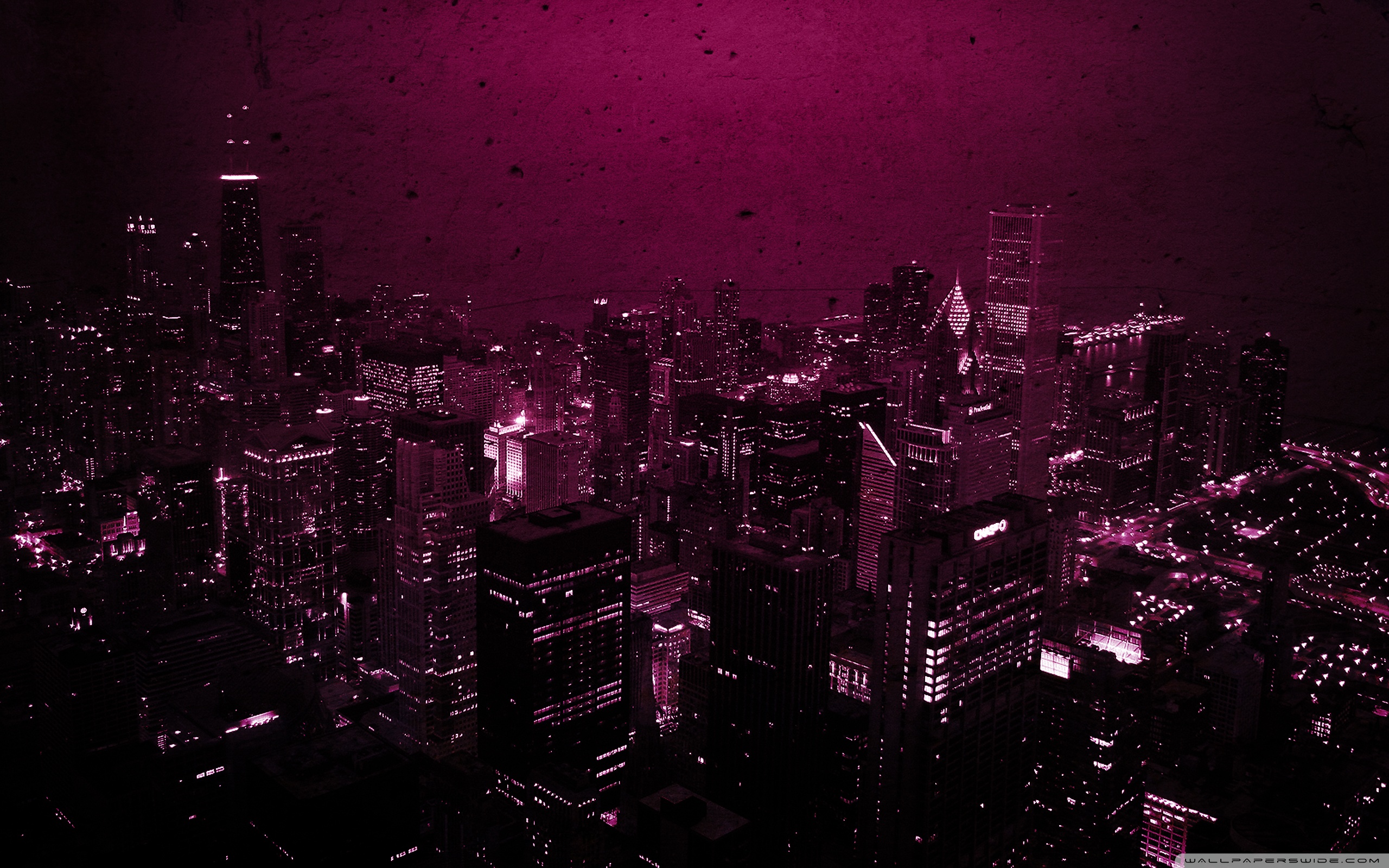2560X1600 Purple City Ultra HD Desktop Background Wallpaper for : Multi Dis...