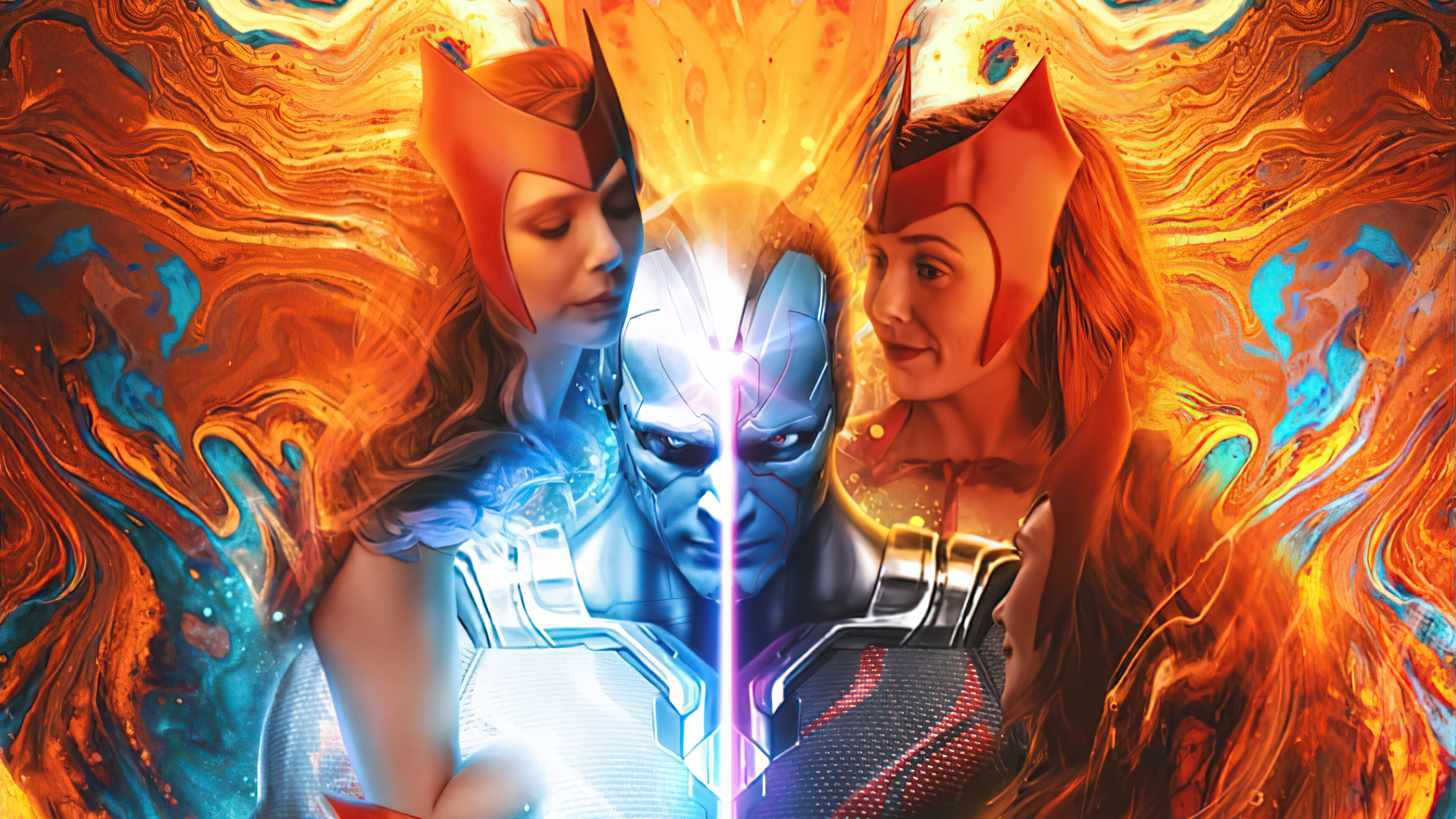 Scarlet Witch Wanda Vision Full Power Wallpapers.