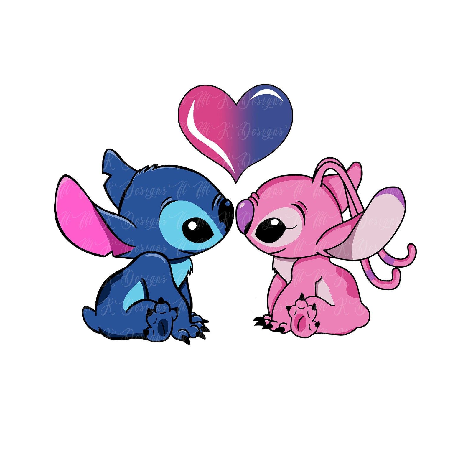 Stitch And Angel Couple Wallpapers.