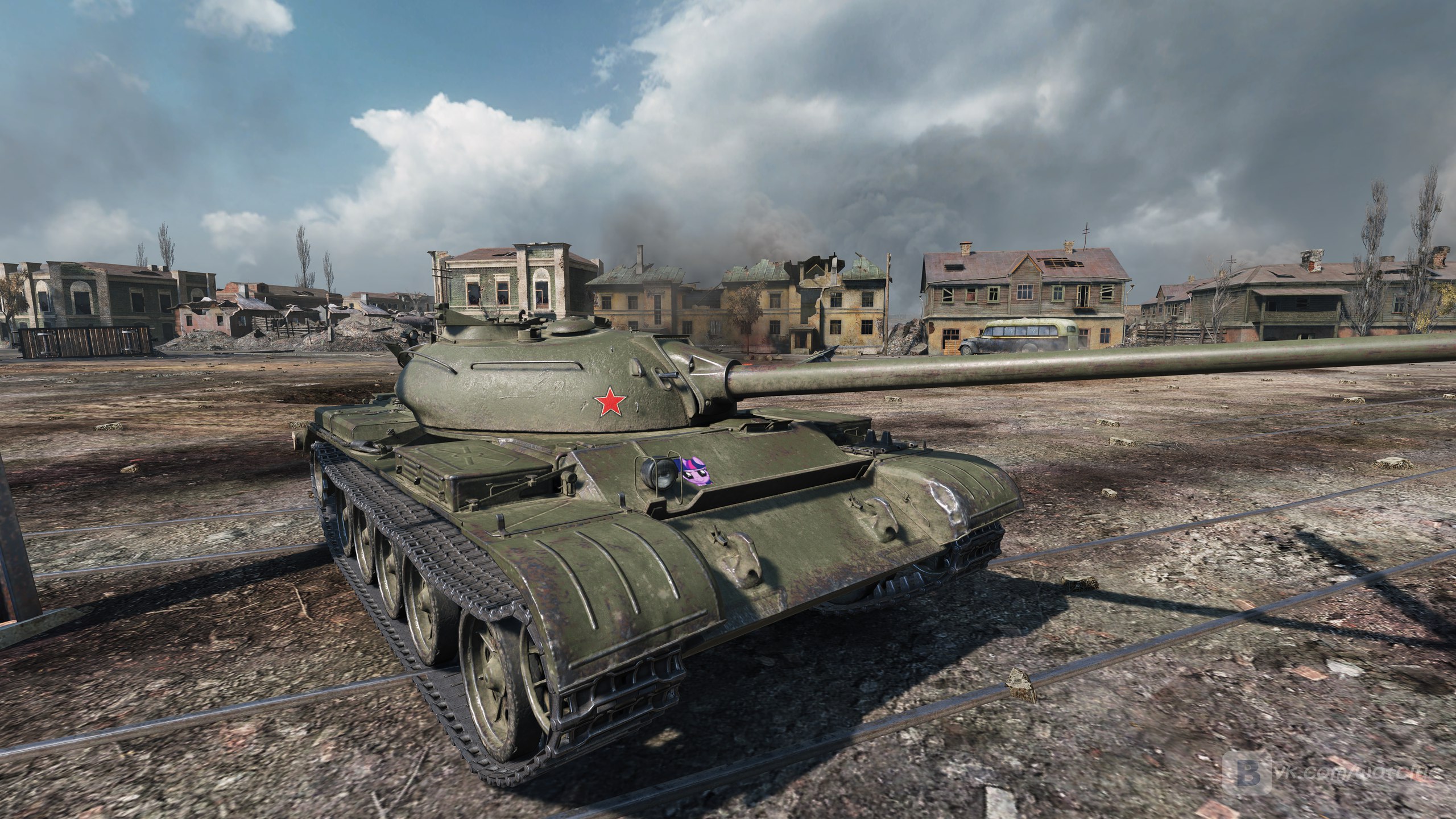 2560X1440 World of Tanks - T-54 Lightweight New HD Model. 