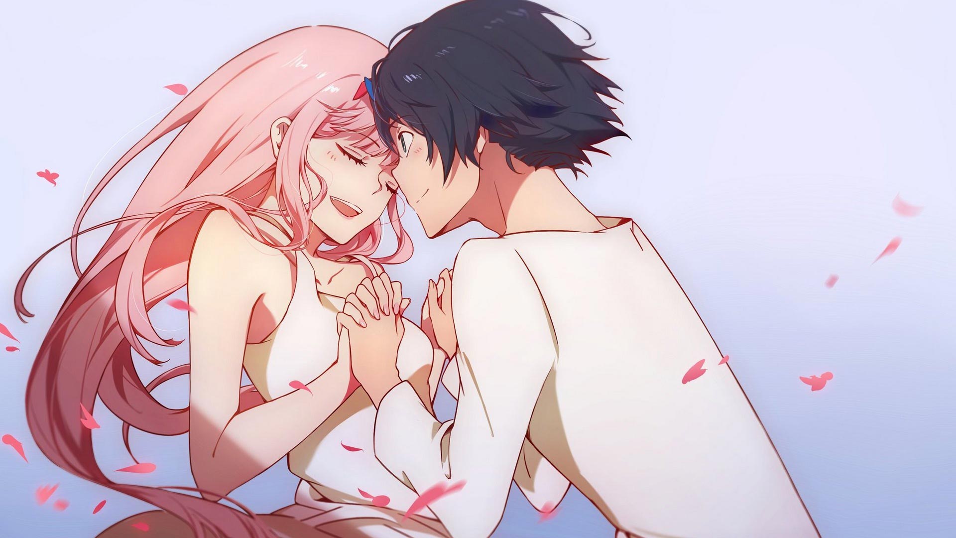 Zero Two And Hiro Cute Wallpapers.
